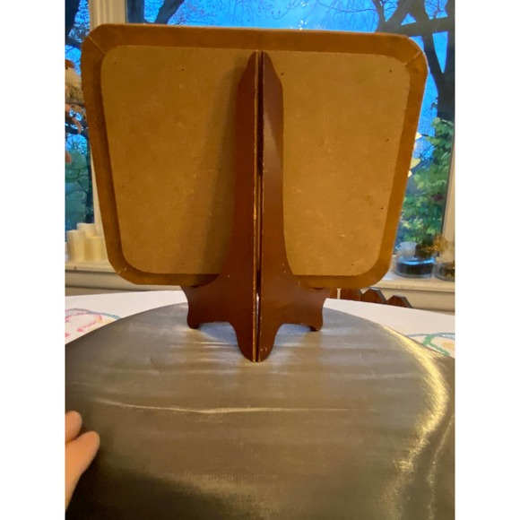 Vintage, Christmas / Holiday Trivet / Hot Pad with Candle / Poinsettia Design. - Picture 6 of 14